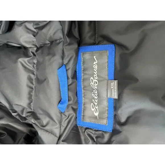 Women's Eddie Bauer Superior III Down Parka Jacket Winter Coat Blue SZ XXL - Picture 8 of 13